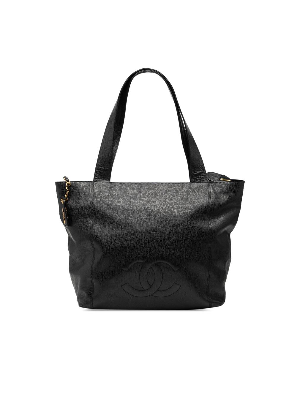 Chanel Vintage Cc Zip Tote Caviar #327073C20B